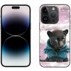 Pouzdro a kryt na mobilní telefon Apple mmCase na iPhone 14 Pro černý panter ve svetru