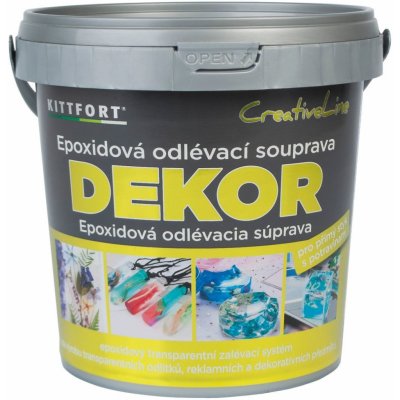 Kittfort Epoxidová pryskyřice Dekor, 260 g KRISTALOVA PRYSKYRICE SET 260G – Sleviste.cz