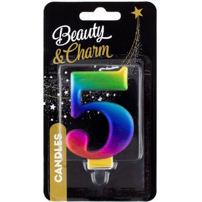 Godan Narozeninová svíčka 5 duhová – Zboží Dáma