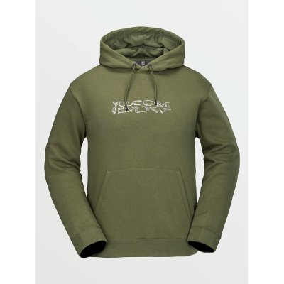Volcom Essential Ivy mikiny přes hlavu zelená – Sleviste.cz