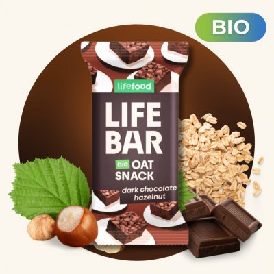 Lifefood Lifebar Oat snack BIO 40 g – Zbozi.Blesk.cz