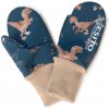 Kojenecká rukavice Esito Palcové rukavice softshell Dinoušek Modrák modrá