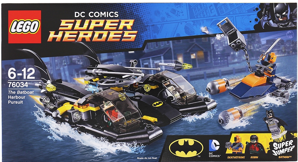 LEGO® Super Heroes 76034 Honička v přístavu s Batmanovým vznášedlem