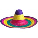 mexické sombrero barevné 50 cm
