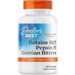 Doctor's Best Betaine HCl + Pepsin & Gentian Bitters hořec 360 kapslí – Hledejceny.cz