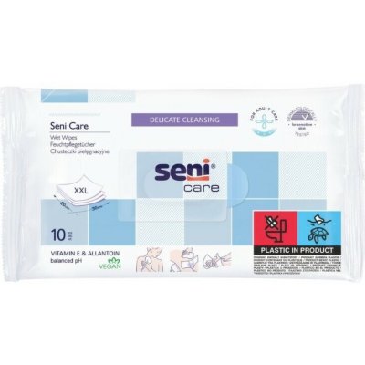 Seni Care vlhčené ubrousky vit.E a allantoin 10ks – Zboží Dáma