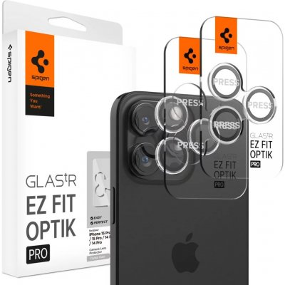 Spigen Glass tR EZ Fit Optik Pro 2 Pack, crystal clear - iPhone 15 Pro/15 Pro Max AGL06914 – Zbozi.Blesk.cz