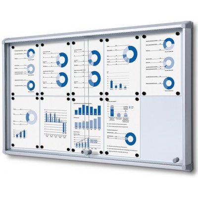 A-Z Reklama CZ Informační Vitrína s posuvnými dvířky s protipožární certifikací, SCSL10xA4 - pro 10 x A4 – Zboží Mobilmania