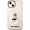 Pouzdro a kryt na mobilní telefon Apple Pouzdro AppleMix KARL LAGERFELD Choupette NFT Apple iPhone 14 Plus - plastové / gumové - růžové