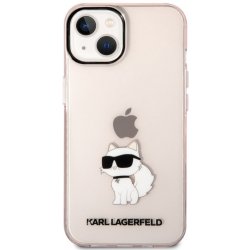 Pouzdro AppleMix KARL LAGERFELD Choupette NFT Apple iPhone 14 Plus - plastové / gumové - růžové