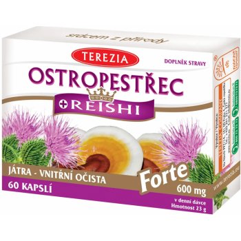 Terezia Company Ostropestřec + Reishi Forte 60 kapslí