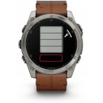 Garmin Fenix 8 AMOLED 51mm Sapphire Titanium Black/Chestnut Leather Strap 010-02905-40 – Zboží Živě
