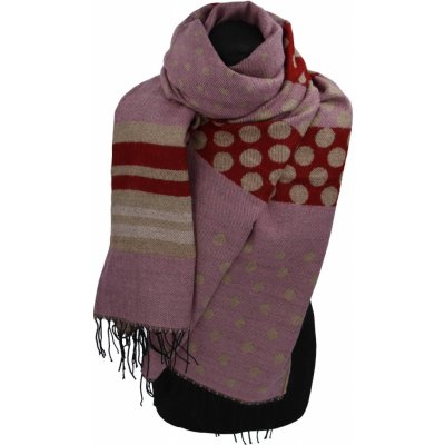 Dámská šála s puntíky fialková – Zboží Dáma