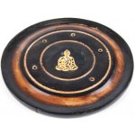 Indie Stojánek na vonné tyčinky talířek dřevo Buddha 10 cm – Hledejceny.cz