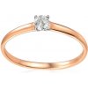 Prsteny iZlato Forever Diamantový zásnubní prsten z růžového zlata Abigail IZBR1235R