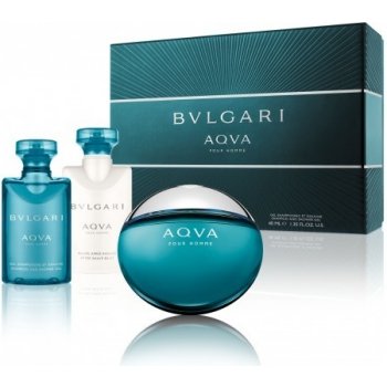 Bvlgari Aqva pour Homme EDT 50 ml + sprchový gel 40 ml + balzám po holení 40 ml dárková sada