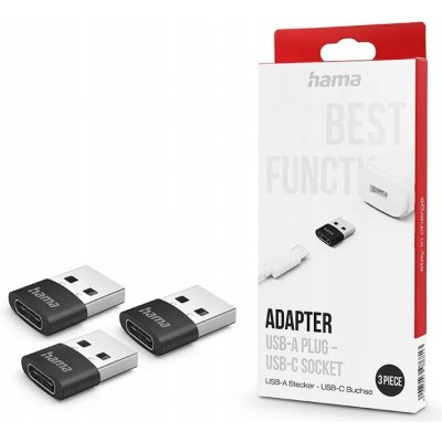 Hama redukce USB-A na USB-C 201532 3ks – Hledejceny.cz