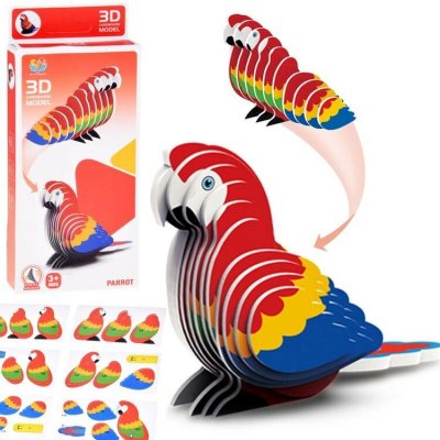 JOKOMISIADA 3D puzzle Papoušek 24 ks – Zboží Dáma