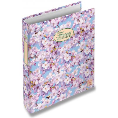 Pigna 4kroužkový pořadač Nature Flowers A4 35 mm mix motivů – Zboží Živě