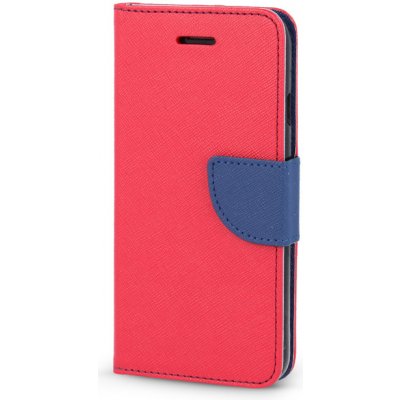 Pouzdro Sligo Smart Book Xiaomi RedMi NOTE 8 PRO červené / modré FAN EDITION