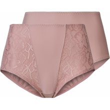 esmara Dámské tvarující kalhotky, 2 kusy tmavě růžová