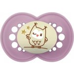 Mam šidítko Night silikon růžová se sovou – Sleviste.cz