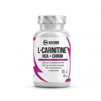 MaxxWin L-Carnitine HCA chrom 90 kapslí