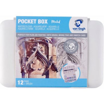 Van Gogh sada akvarelových barev 12ks Pocketbox muted colours – Hledejceny.cz