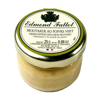 Edmond Fallot Dijonská hořčice se zeleným pepřem sklo 25 g – Zboží Dáma