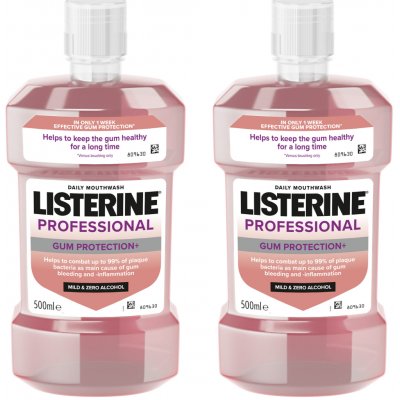 Listerine Professional Gum Protection+ 2 × 500 ml – Hledejceny.cz