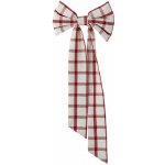 Bloomingville Dekorativní bavlněná mašle Ruby Checkered Red, červená barva, textil – Hledejceny.cz