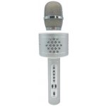 Mikrofon karaoke Bluetooth stříbrný na baterie s USB kabelem – Hledejceny.cz