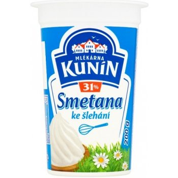 Mlékárna Kunín Smetana ke šlehání 31% 200 g