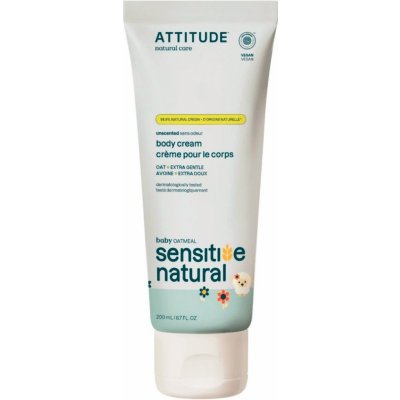 ATTITUDE Hydratační zklidňující dětský krém pro citlivou pokožku s ovsem sensitive skin baby 200 ml – Zboží Dáma