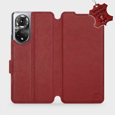 Pouzdro Mobiwear Luxusní kožené Flip Honor 50 - Tmavě červené - L_DRS Dark Red Leather – Zbozi.Blesk.cz