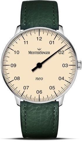 MeisterSinger NES903 Zelený kožený řemínek