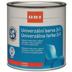OBI 2v1 Univerzální barva 0,125 l lesklá čistě bílá – Zboží Mobilmania