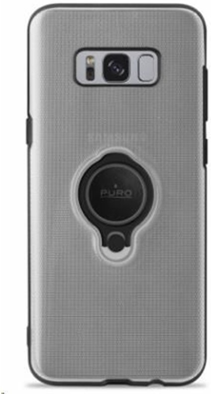 Pouzdro Puro Samsung Galaxy S8 Plus s magnetickým kroužkem čiré