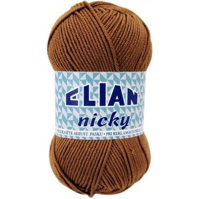 VSV Pletací příze Elian Nicky 5166 - hnědá – Zboží Mobilmania