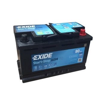 Exide Micro-hybrid AGM 12V 80Ah 800A EK800