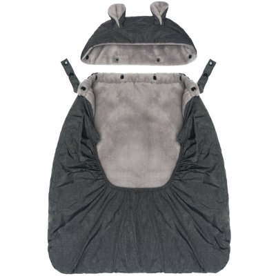 Fillikid Zateplený potah na nosítko coral fleece grey – Zboží Dáma