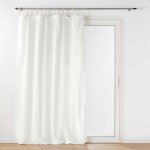 Douceur d'intérieur Záclona s jutovými poutky BELANI 140 x 240 cm, bílá bílá – Zboží Dáma