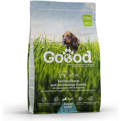 Goood Mini Junior jehněčí z volného chovu a udržitelný pstruh 4 x 1,8 kg