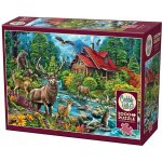 COBBLE HILL Chata s červenou střechou 2000 dílků – Zboží Dáma