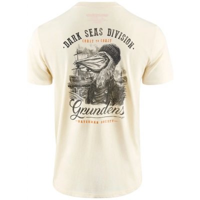 Grundéns tričko Dark Seas X Grundens Portsmith SS T-Shirt Natural – Zboží Mobilmania