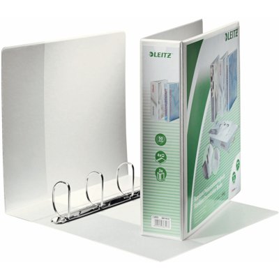 Leitz Prezentační kroužkový pořadač A4 maxi 4 kroužky 77mm bílý – Zboží Mobilmania