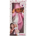 Hamiro miminko 40 cm pevné tělíčko růžovo-bílý obleček – Hledejceny.cz