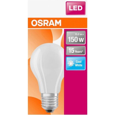 Osram LED EEK2021 D A G E27 tvar žárovky 17 W studená bílá od 241 Kč -  Heureka.cz