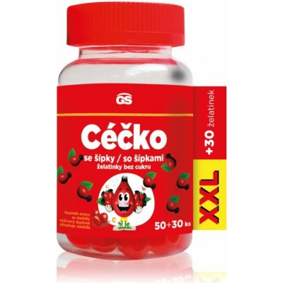 GS Céčko se šípky žvýkací tablety s vitaminem C 80 ks – Hledejceny.cz