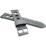 Lavvu Perforovaný šedý prošitý vintage z luxusní kůže Top Grain – Zboží Dáma